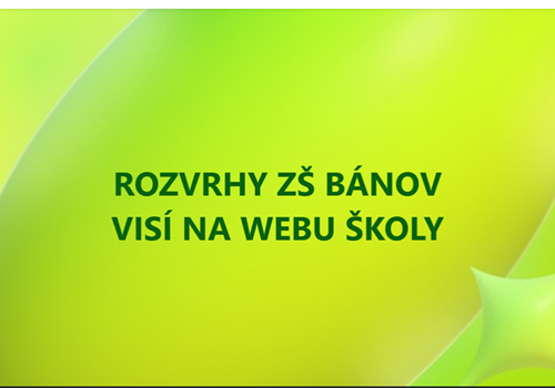 ROZVRHY 25/26